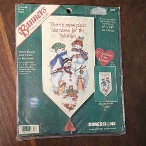 Dimensions Snow Place Like Home Cross Stitch Kit - Multicolor